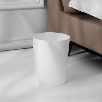 Plastic Trash Can Wastebasket Garbage Container Basket For Bathrooms Laundry Room Kitchens Offices Kids Rooms Dorms