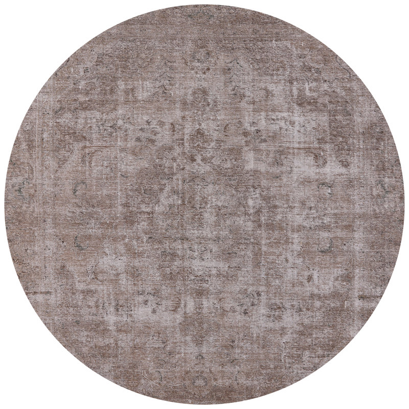 Tapis oriental gris Columbiana, Rond 5 pi