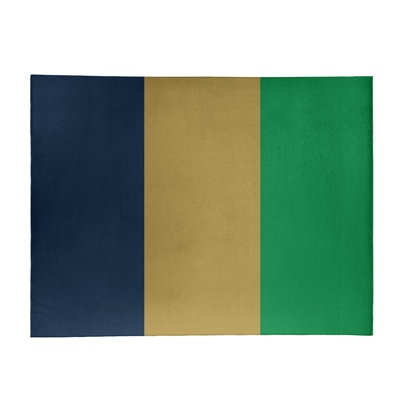 Tapis bleu/doré