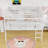 Queen Metal Loft Bed With Desk, Charging Station And LED Lights-1759085818