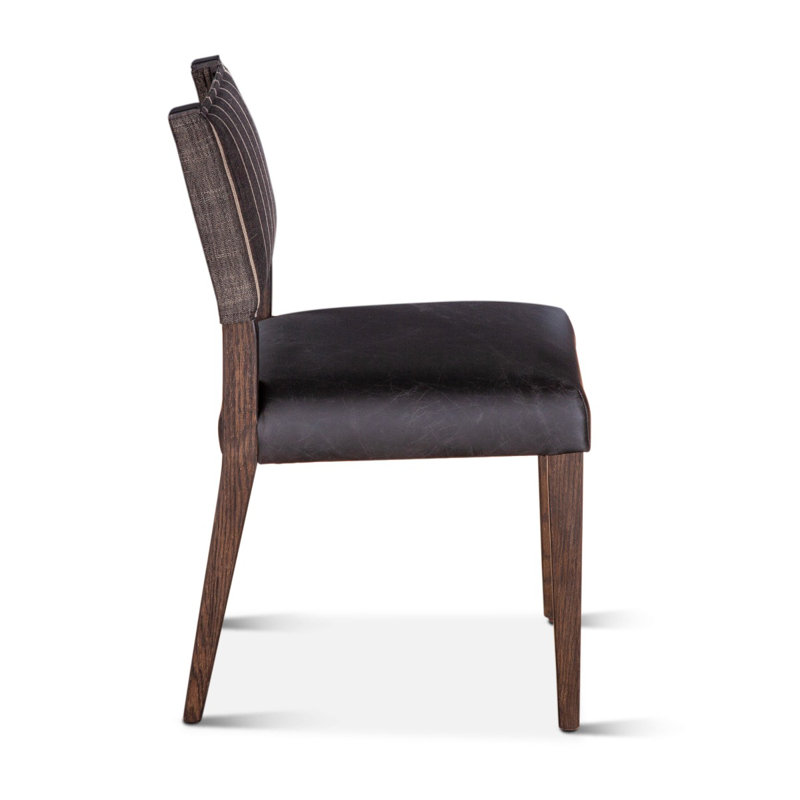 Lila Upholstered Dining Chair, Black
