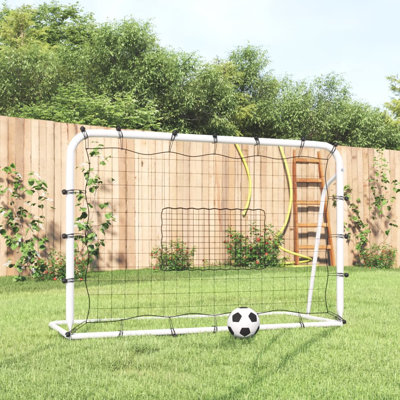 Giannini Football Net Rebounder White&Black 184x61x123 cm Steel and PE