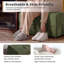 Repose-pieds en velours côtelé Green-176309003