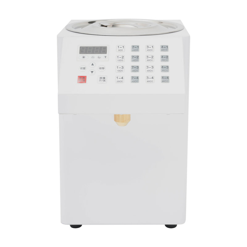 2.11 Gallons Electric Automatic Fructose Dispenser, White