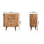 Urias Solid Wood 60cm W 3 - Drawer Chest of Drawers-279649869