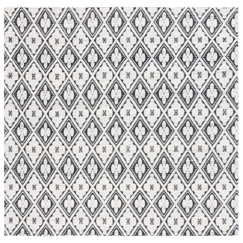 Marbella Hand Woven Performance Geometric Rug, Square 6'