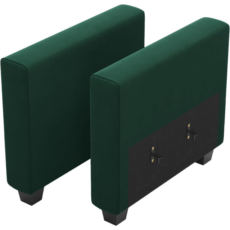 Accoudoirs de canapé modulaire Soneson Ivery, Velours vert