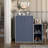 Breayla 35.5"H 3-Tier Wood Storage Bookcase with Doors-1590825047