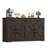 59.1" W Manufactured Wood Sideboard with Adjustable Shelves-1606620982
