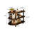Modern Minimalist Natural - Coloured Red Oak Sofa Side Table with Storage