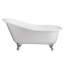 Grayson 57'' x 31'' Freestanding Soaking Cast Iron Bathtub-36500034
