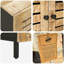  Coffee Table with Storage with Door Natural Solid Mango Wood Modern