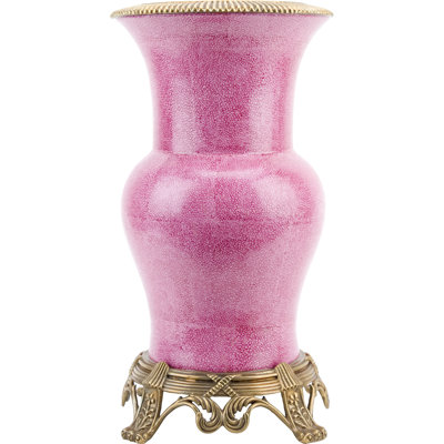 Pink Handmade Porcelain China Table Vase