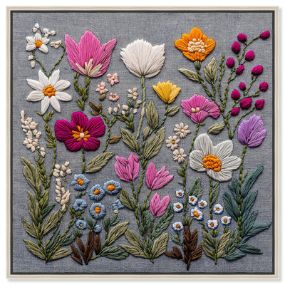 Fabric Flora Canvas Floral Prints by Art Remedy