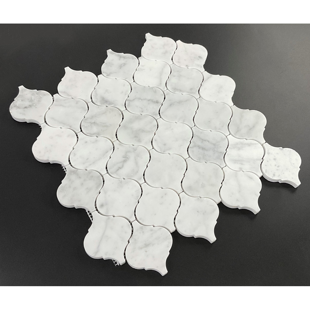 2.5" x 3" Marble Arabesque Mosaic Wall & Floor Tile ES Stone 