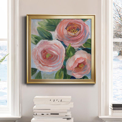 " Sweet Peach Bouquet " Painting Print