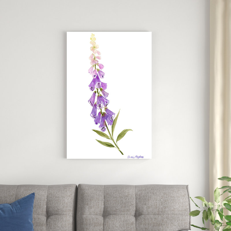 Annie's Foxglove II, H 36 po x l 24 po x P 1,25 po