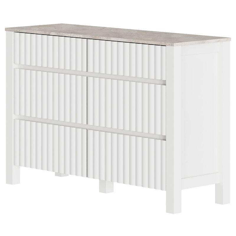Commode à 6 tiroirs pour enfants Hannalise