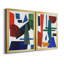 «Colorful Shapes III», toile encadrée de qualité supérieure - prête à être accrochée-836307877-836307928