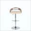 Tabouret de bar réglable en métal et bois avec repose-pieds rond en T - ensemble de 2-77171874