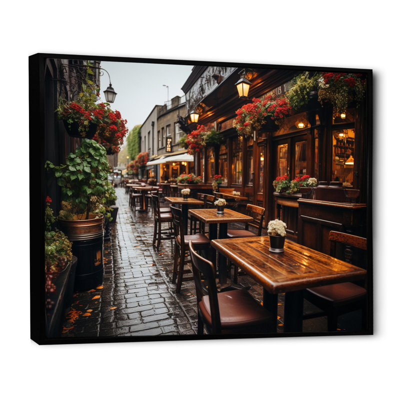Irlande Irlande Traditions I - décoration murale Irlande, H 24 po x l 32 po x P 1 po, Cadre flottant noir