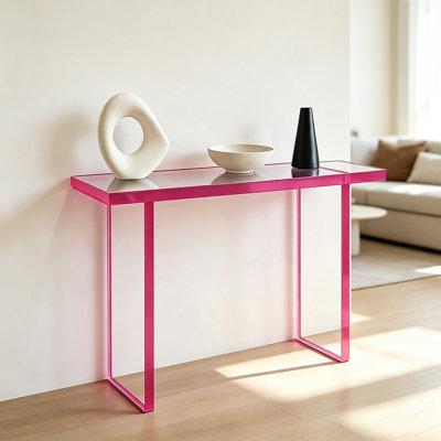 Console rectangulaire en acrylique