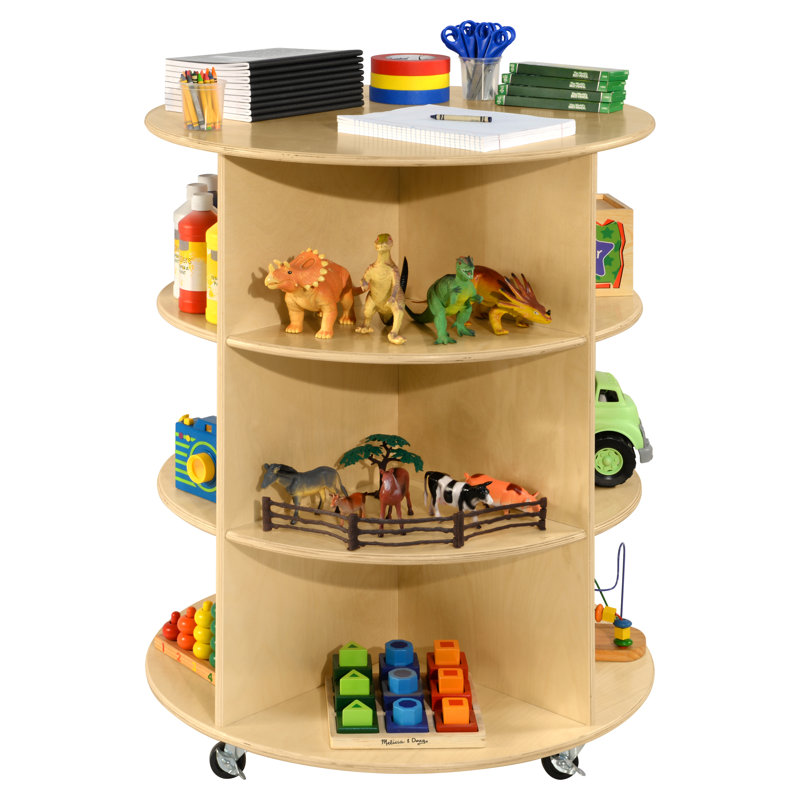 Circular Storage Unit, 38" H x 29.5" W x 29.5" D