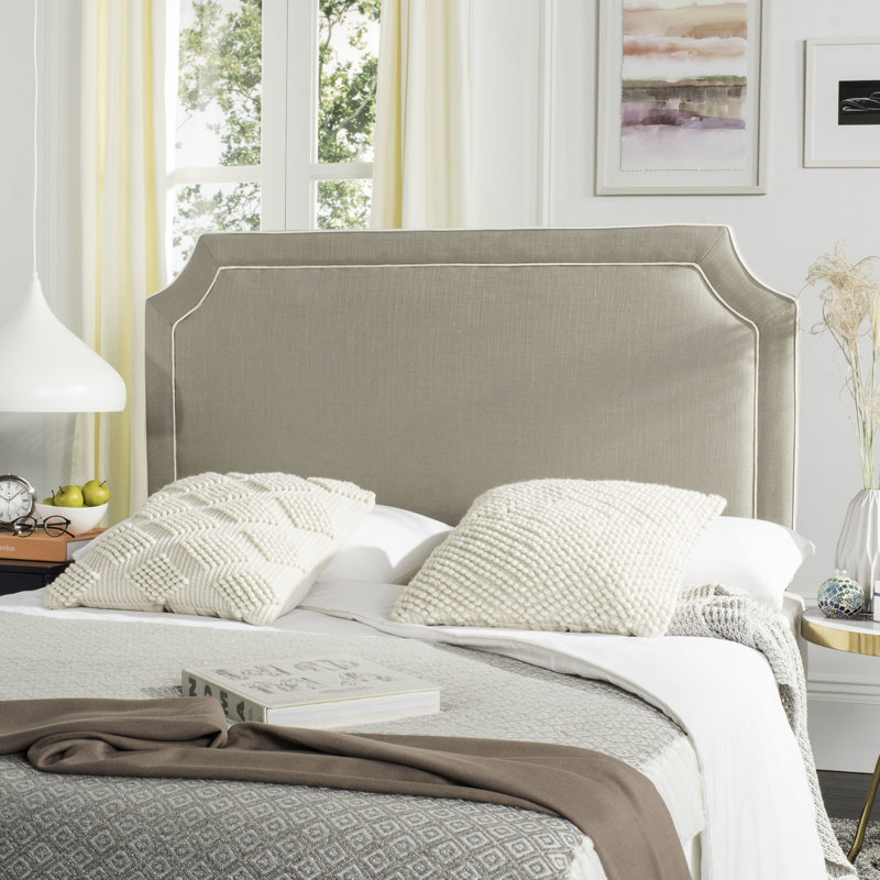 Cloverdale Upholstered Panel Headboard, Full, Oyster