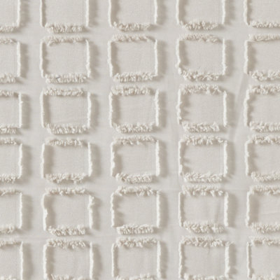 Metro Woven Clipped Solid Shower Curtain