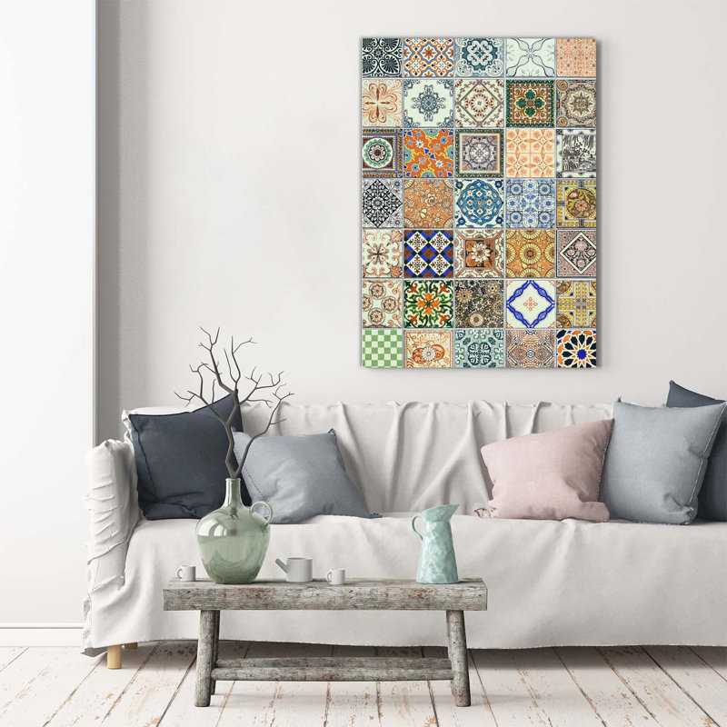 Ceramic Tiles - Wrapped Canvas Print