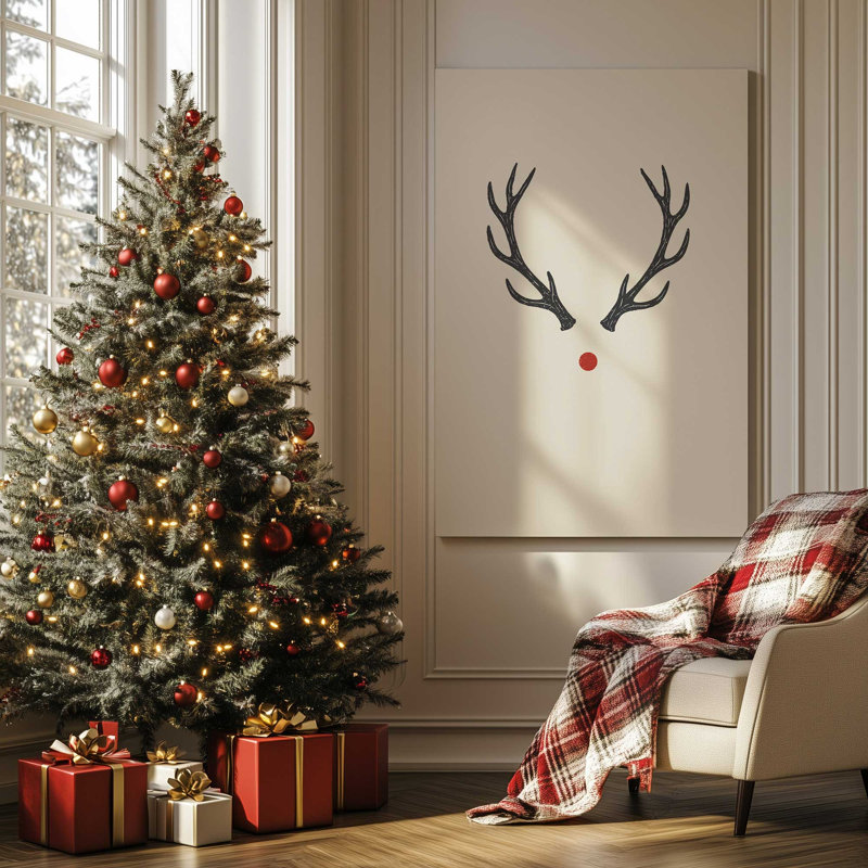 «Red Nose Magic», reproduction d'art sur toile, H 36 po x l 24 po, Toile tendue avec châssis