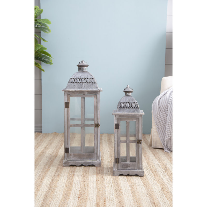 Lanterne de bougie en bois décorative, porte-lanterne ouragan