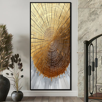«Golden Wood Slide Roots Of Serenity II», impression encadrée d'arbres