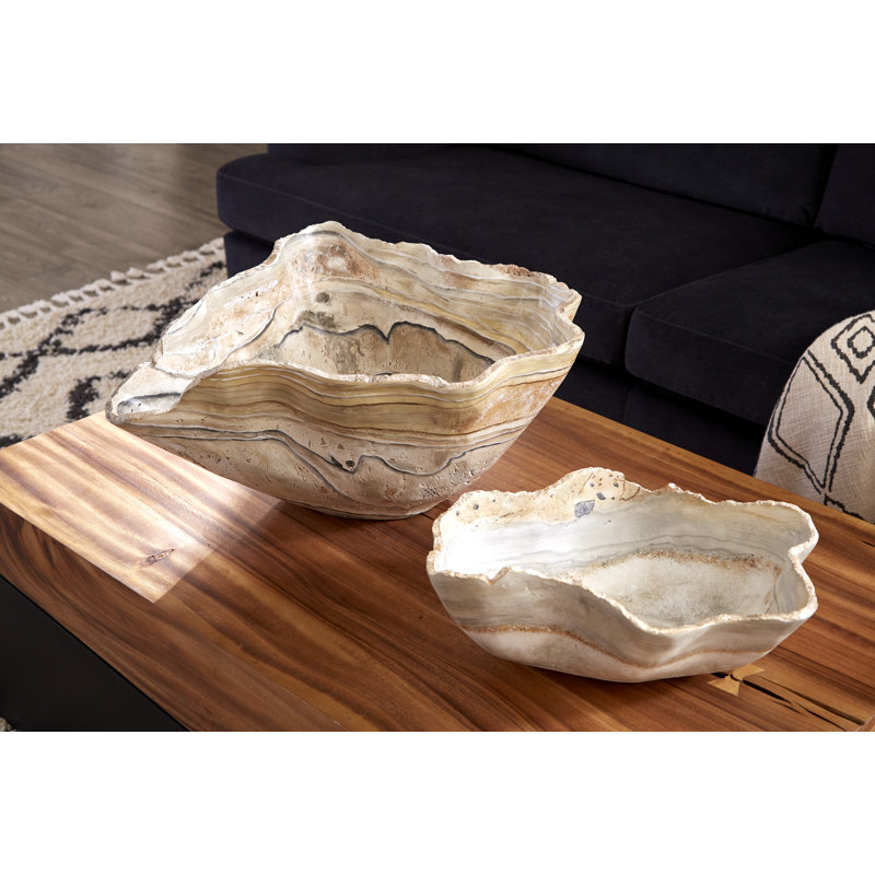 Cast Onyx Bowl, Faux Finish , Small
