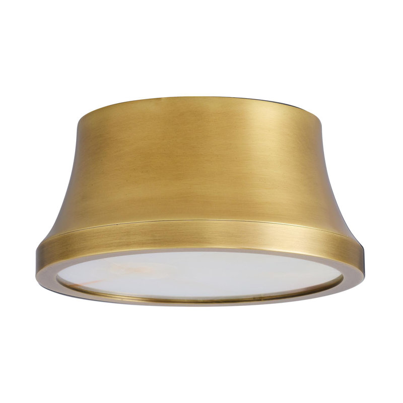 Louisa 1 - Light LED Flush Mount, Antique Brass