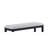 Style Counter Height Bench In Grey Upholstery - Black/gray Solid Wood Dining Furniture Transitional