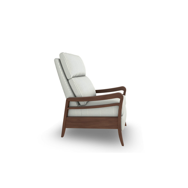 Modern High Leg Recliner, Adrift, Dark Walnut