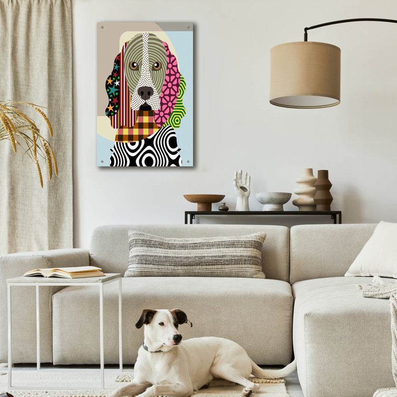 «Cocker Spaniel Dog» par Lanre Adefioyue, H 36 po x l 24 po x P 0,2 po