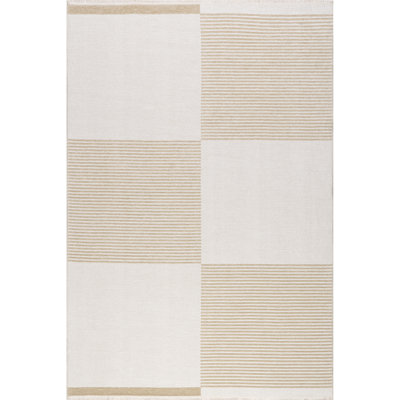 Tapis géométrique lavable à la machine Moxie