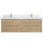 Meuble-lavabo mural avec lavabo et tiroirs-705598949