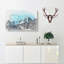 Mountain Blues in Abstract - Wrapped Canvas-55312989
