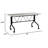 Resin Multipurpose Flip Training Table With Locking Casters For Home And Office, 5 Feet