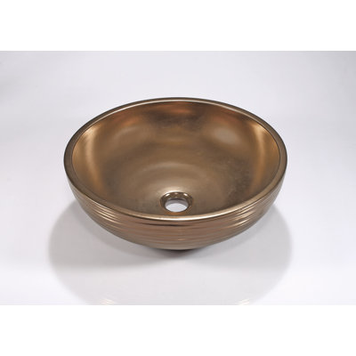 Lavabo de salle de bain circulaire pour bateau