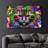 Elegant Tempered Glass Wall Art Painting, 18.1 x 28.3 inches | 100% Tempered Glass, Thickness: 0.16 inches | UV Printed for Vibrant Colors & Durability | Perfect for Home Decor & Modern Aesthetics
