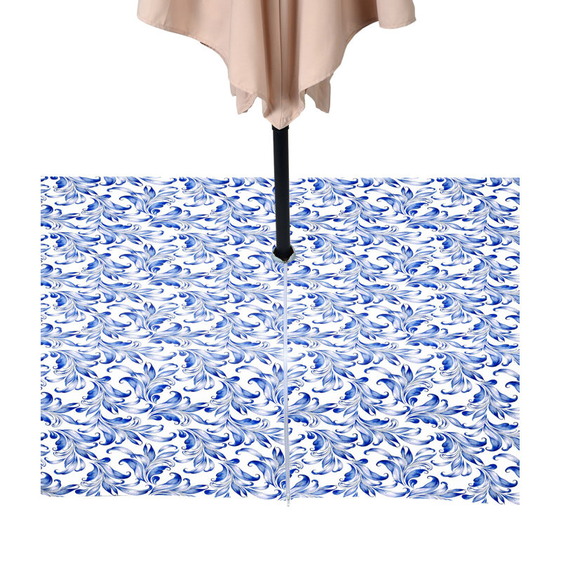 Leaves Water Repellent Tablecloth, 104" x 60"