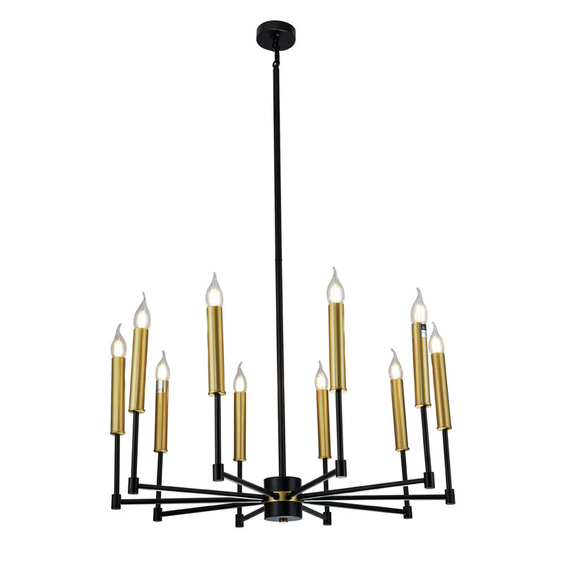Lustre spectaculaire et unique à 10 lumières
