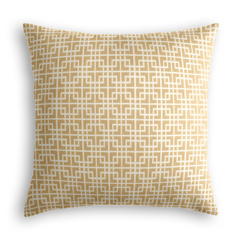 Square Pillow Cover & Insert, 18" x 18", Mustard