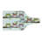 Ambesonne Owls Tempered Glass Cutting Board Birds on Tree Branches Multicolor