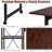 Clintondale Metal Base Writing Desk