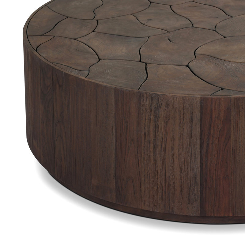 Ridge Outdoor Coffee Table-Stained Saddle Brown